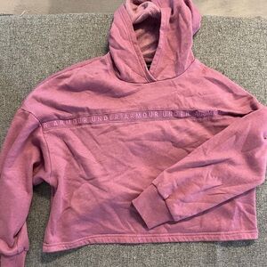 Under Armour Mauve Cropped Hoodie